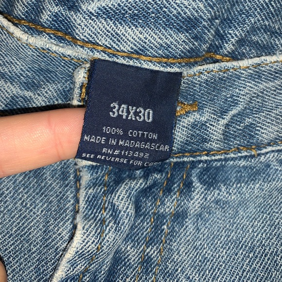 RK Brand Distressed Oversized Cargo Denim Jeans - Picture 5 of 6